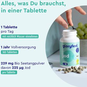 Produktbild für Jod gloryfeel 365 Tablette, BIO