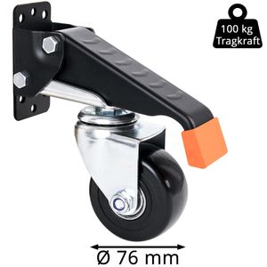 Produktbild für Schwerlastrolle HMF 7650, Lenkrolle, absenkbar