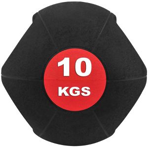 Produktbild für Medizinball Bad-Company mit Doppelgriff, 10 kg