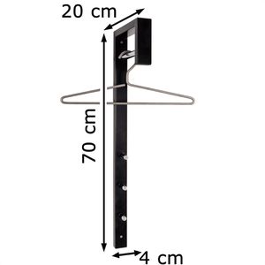 Produktbild für Wandgarderobe Haku-Möbel 89545, Metall