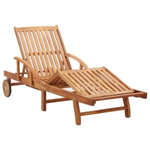 Produktbild für Sonnenliege vidaXL 46026, aus Holz / Stoff