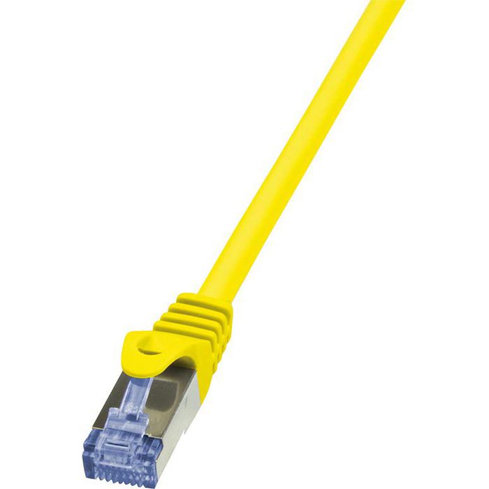 LogiLink Netzwerkkabel PrimeLine, CQ3057S, Cat 6A, RJ45-Stecker /  RJ45-Stecker, S/FTP, gelb, 2 m – Böttcher AG