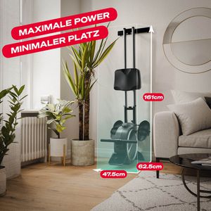 Produktbild für Rudergerät Sportstech PROwer, Stahlrahmen, bis 150 kg