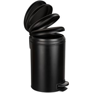 Produktbild für Mülleimer Wenko Leman, schwarz