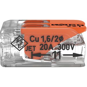 Produktbild für Verbindungsklemme Wago Compact, 221-412, 2 Leiter