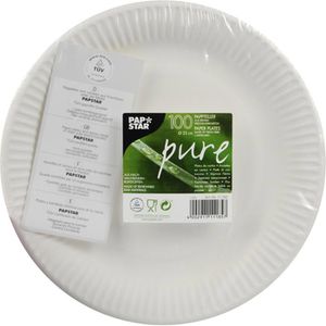Produktbild für Einwegteller Papstar 11185 pure, Pappe
