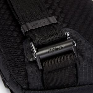 Produktbild für Umhängetasche Pacsafe Vibe 150, aus recyceltem PET, schwarz