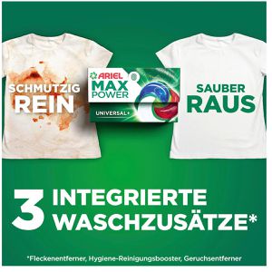 Produktbild für Waschmittel Ariel Max Power All-in-1 Vollwaschmittel
