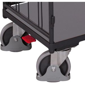 Produktbild für Etagenwagen VARIOfit sw-800.304/AG, 3 Gitterwände