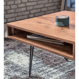 Produktbild für Couchtisch Wohnling Bagli, WL1.514, aus Massivholz, akazie