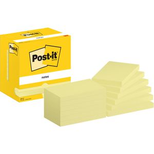 Produktbild für Haftnotizen Post-it Notes, 654-CY, gelb