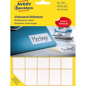 Vielzwecketiketten Zweckform 3321, weiß