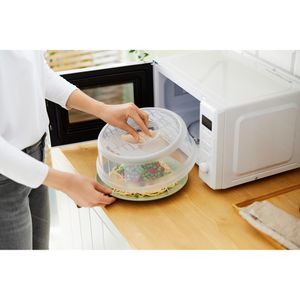 Produktbild für Mikrowellenhaube Rotho Basic, 1749800096, Ø 28,5 x 9,2 cm