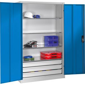 Produktbild für Werkzeugschrank CP-Möbel 8932-503, aus Metall, grau / blau