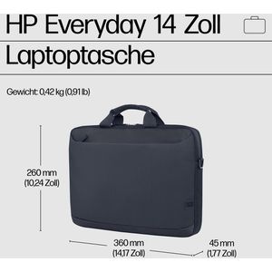 Produktbild für Laptoptasche HP Everyday A08KGAA, grau