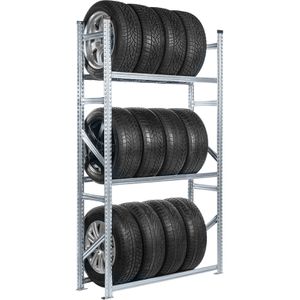 Produktbild für Reifenregal GEWE 3220412RRG3, silber, für 12 Reifen