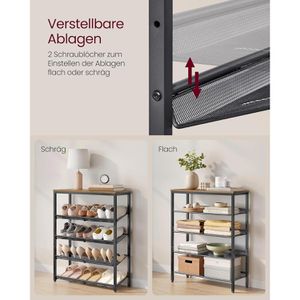 Produktbild für Schuhregal Vasagle LBS038K01, aus Metall