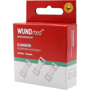 Produktbild für Verbandklammern WUNDmed weiß