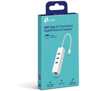 Produktbild für USB-Hub TP-Link UE330C, weiß, mit LAN