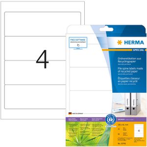 Rückenschilder Herma 10746, Special Recycling weiß