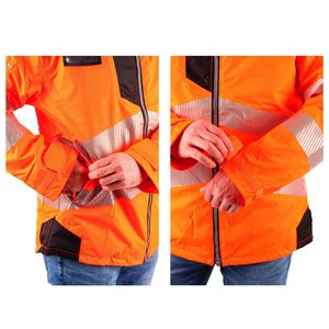 Produktbild für Arbeitsjacke Portwest PW3 Hi-Vis Regenjacke, T400