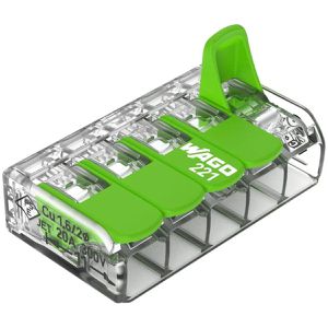 Produktbild für Verbindungsklemme Wago Compact, 221-425/995-008, 5 Leiter