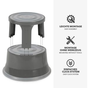 Produktbild für Rollhocker Casa-Pura FD-30714, aus Metall