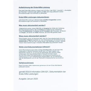 Produktbild für Meldeblock Leina-Werke für Betriebe, DSGVO konform