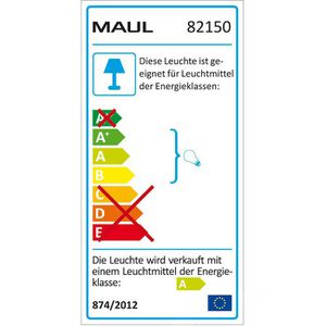 Produktbild für Schreibtischlampe Maul Mauloffice, silber, LED