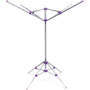 Produktbild für Wäschespinne Relaxdays 10018371, silber
