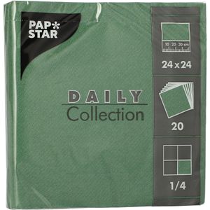 Servietten Papstar Daily Collection, dunkelgrün