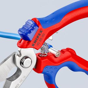 Produktbild für Kabelschere Knipex 950520SB, 4in1 Elektrikerschere, bis 25 mm²