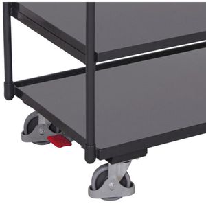 Produktbild für Tischwagen VARIOfit sw-500.600/AG, Metall &amp; Holz