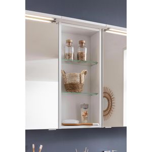 Produktbild für Badregal Fackelmann Oxford 83322, aus Glas / Holz, weiß