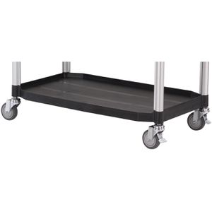 Produktbild für Servierwagen Böttcher-AG schwarz, Aluminium / Kunststoff