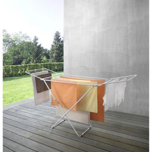 Produktbild für Wäscheständer Metaltex Vulcano, silber