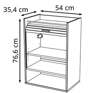 Produktbild für Rollladenschrank Simmob LUCKY540, aus Holz