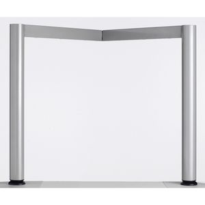 Produktbild für Schreibtisch Geramöbel Flex S-555103-LS, lichtgrau / silber