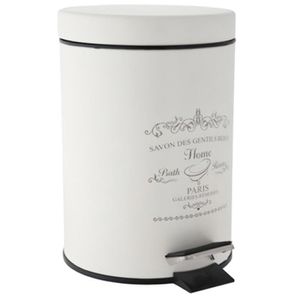 Produktbild für Mülleimer Axentia 126794, Paris, altweiß