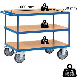 Produktbild für Tischwagen Fetra 2421, aus Metall &amp; Holz