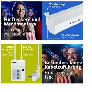 Produktbild für Beamer-Leinwand ESMART Professional MIMOTO