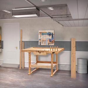 Produktbild für Hobelbank Holzmann WB126, aus Holz