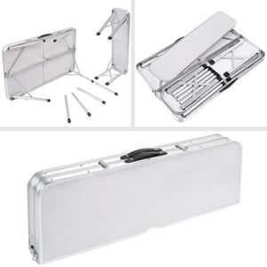 Produktbild für Klapptisch CASARIA 108135, aus Aluminium, weiß