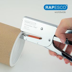 Produktbild für Heftzange RAPESCO 1794, Porpoise One, aus Metall, chrom