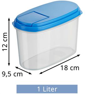 Produktbild für Schüttdose Kigima blau, aus Kunststoff, Set