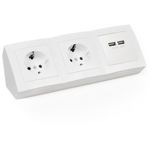 Tischsteckdose McPower Flair, mit 0,15m Kabel