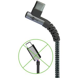 Produktbild für Ladekabel Goobay 64660, grau, 2m
