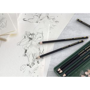 Produktbild für Graphitstifte Faber-Castell 115207, Pitt Matt Set