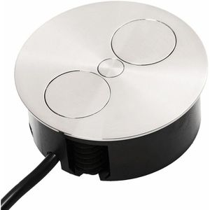 Produktbild für Einbausteckdose Bachmann 931.033 Twist, 0,2 m Kabel, drehbar