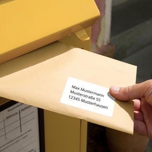 Produktbild für Adressetiketten Zweckform 3348, weiß